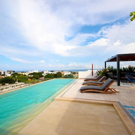 Apartment Near The Beach, Rooftop, Pool, Sea View. Плая-дель-Кармен Экстерьер фото