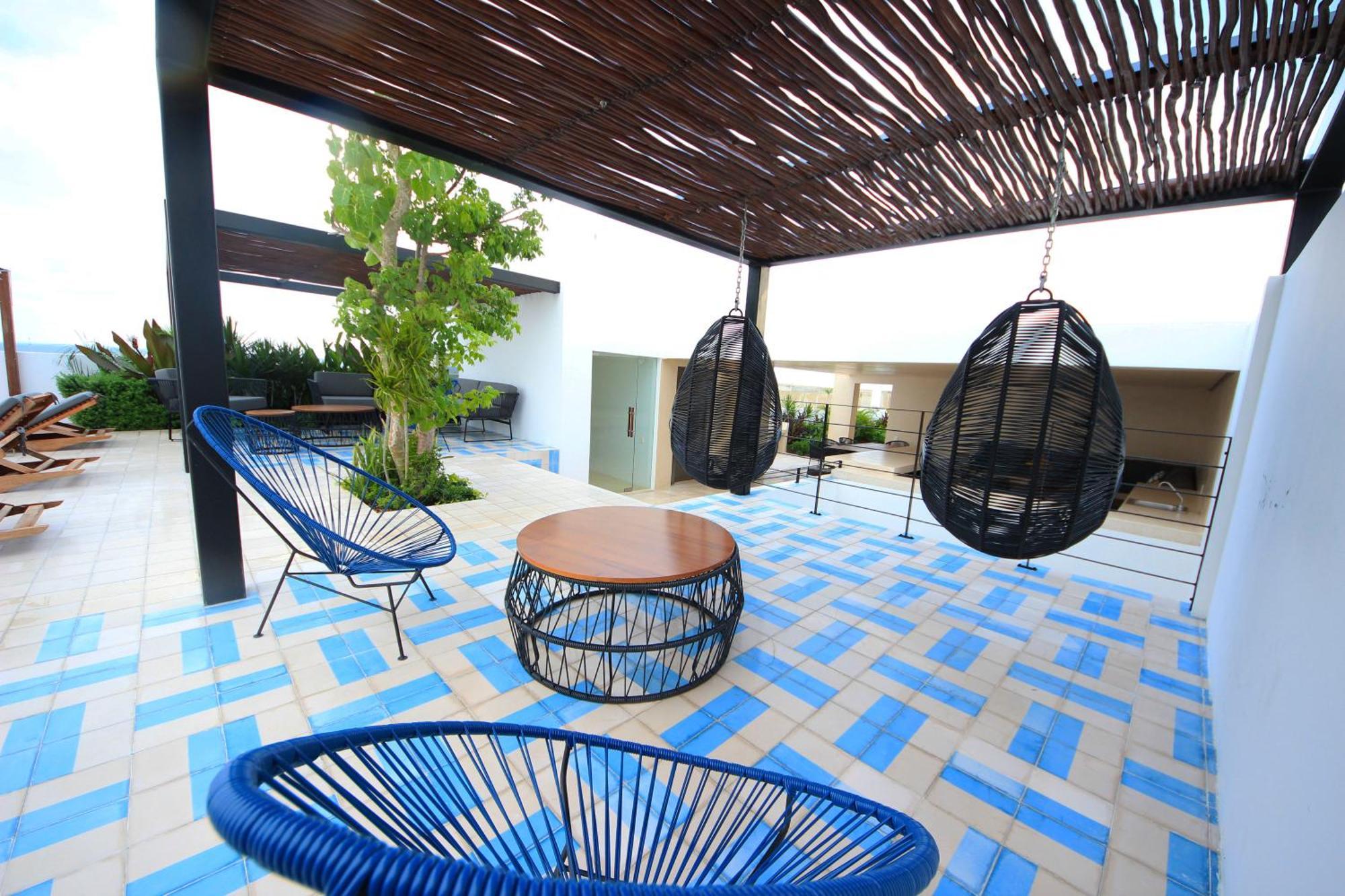 Apartment Near The Beach, Rooftop, Pool, Sea View. Плая-дель-Кармен Экстерьер фото